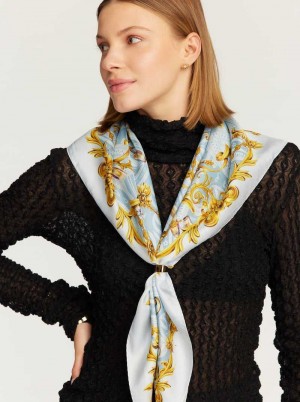 Robert Graham Champagne Ornamental Square Scarf Multi | 704AGJIVQ