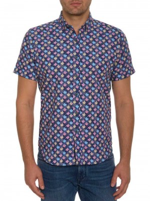 Robert Graham Clyford Short Sleeve Button Down Shirt Multi | 412EUOPNV
