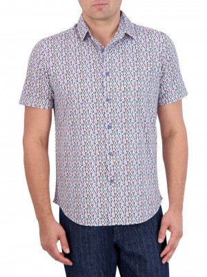Robert Graham Flamenco Motion Short Sleeve Knit Shirt Multi | 502UTCYQS