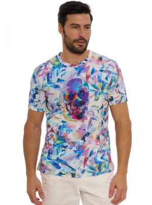 Robert Graham Kaleidoskull T-shirt Multi | 568QVTZDK