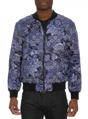 Robert Graham Limited Edition The Jet-set Reversible Bomber Jacket Multi | 372HLKIWU