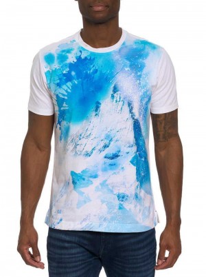 Robert Graham Snowtopia T-shirt Fehér | 935NLPXSZ