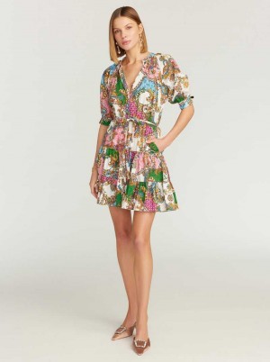 Robert Graham Sydney Short Sleeve Dress Multi | 324HIOQDC