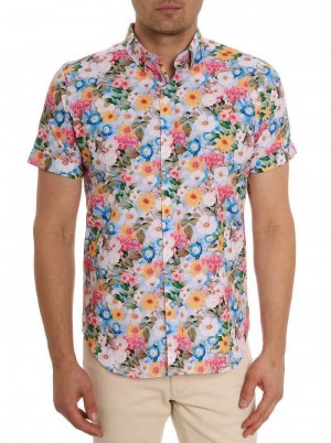Robert Graham Taton Short Sleeve Button Down Shirt Multi | 392VSBCOR