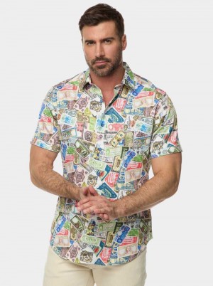 Robert Graham The Heist Short Sleeve Button Down Shirt Multi | 790DGKZQE