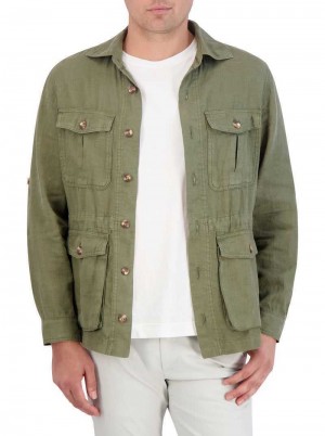 Robert Graham Weston Sahara Jacket Olivazöld | 315TLUAEC